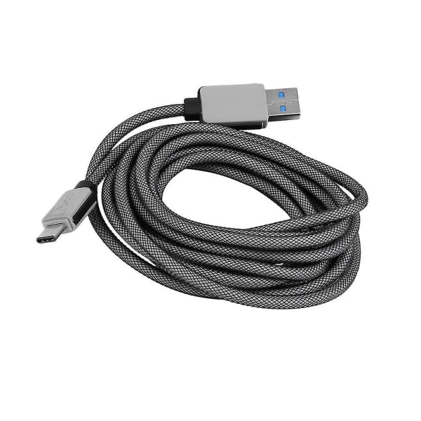 Flettet USB 3.1 til USB Type-C Data Synkroniserings- og Ladingkabel