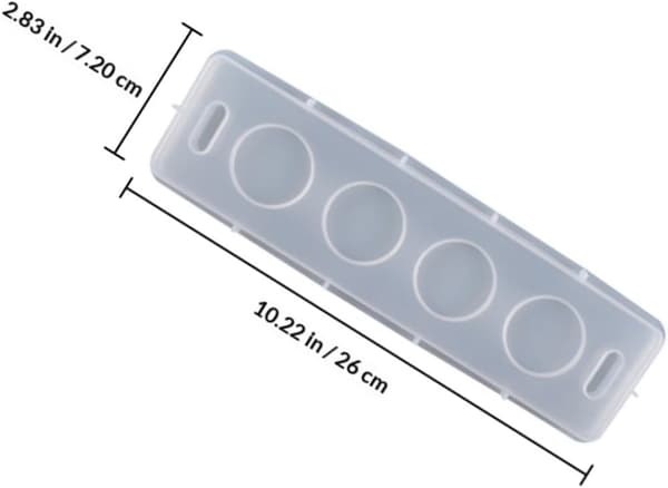 DIY Silikon Epoxyharpiksform for Vinglassholder Brett Koppunderlag Form for Harpiksstøping Egnet