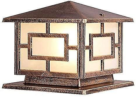 Vanntett utelampe for veranda, IP44, søylelampe