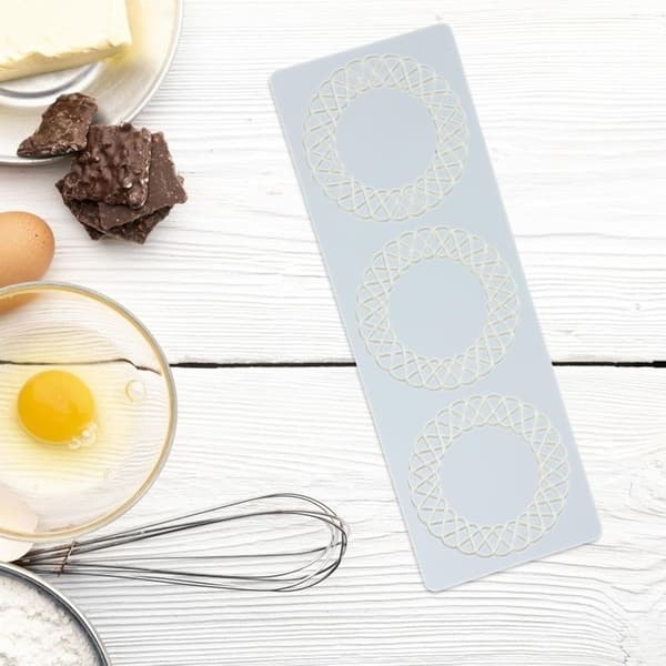 Silikone kageforme chokoladeform hvid sikker fleksibel 3D hul blad bikube design til slikfremstilling