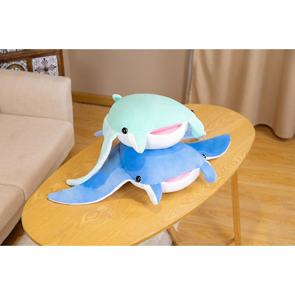 Uusi tuote 70/90cm Manta Ray Plussilelu Ray Rajiformes Heittotyynyt Koristelu Sohvatyyny Lapsille 70cm blue