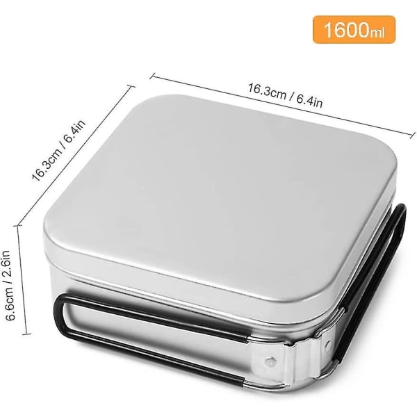 1600ml Ultralet Madkasse med Foldbare Håndtag