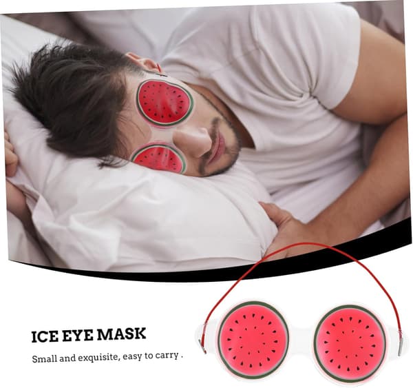 6 stk. Sovemaske Kølende Øjenlapper til Varm og Kold Terapi Sovemaske til