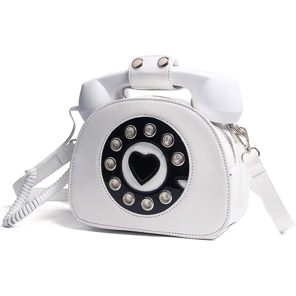 Naisten puhelimen muotoinen käsilaukku ja kukkarot Retro-puhelimen yläkahva