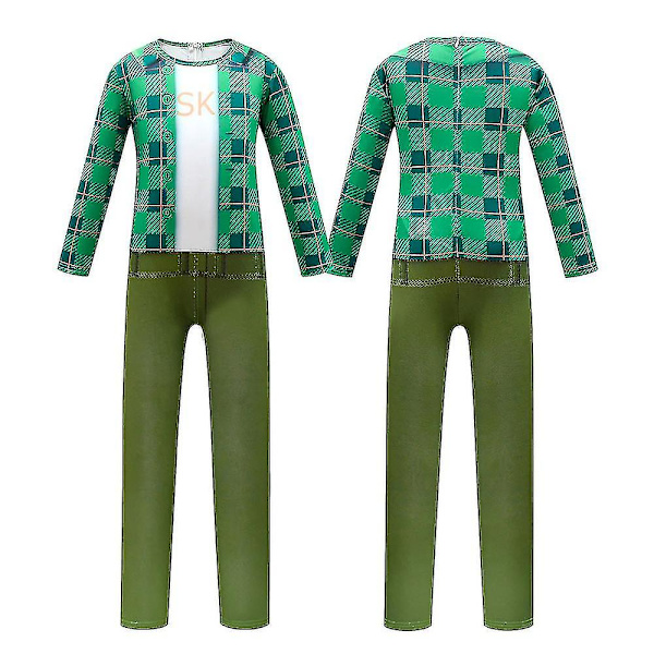 Turning Red Jumpsuit Badedragt Maske Sæt Fancy Up Kostume 8-9 Years