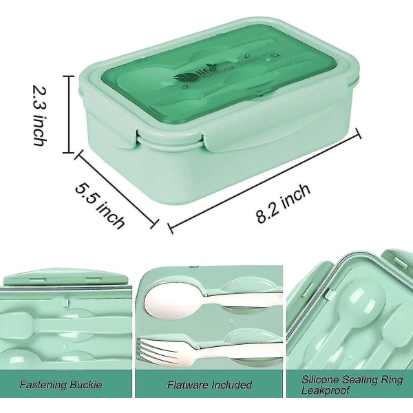 Lunchbox, Bento-lådor, Lunchbox, Läcksäkra lunchlådor för barn och vuxna,