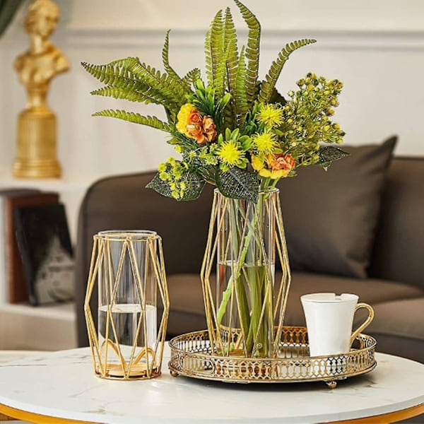 Gul Vase, Dekorationer Til Stue Vase Til Blomster Og Planter A