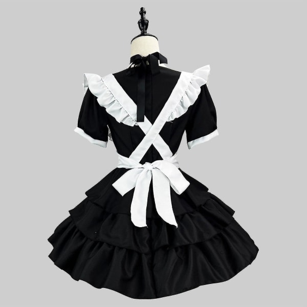Dame Anime Fransk Lolita Fransk Forklæde Fancy Kostume XXL