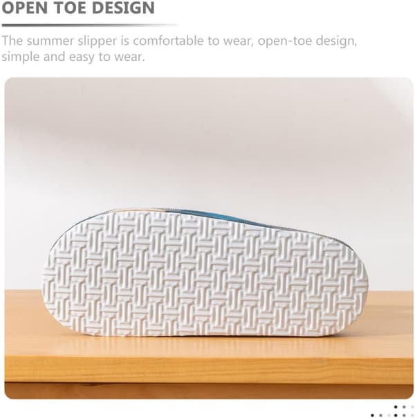 Hjemmesko i hør til sommeren, åben tå-design til kvinder, behagelige og afslappede