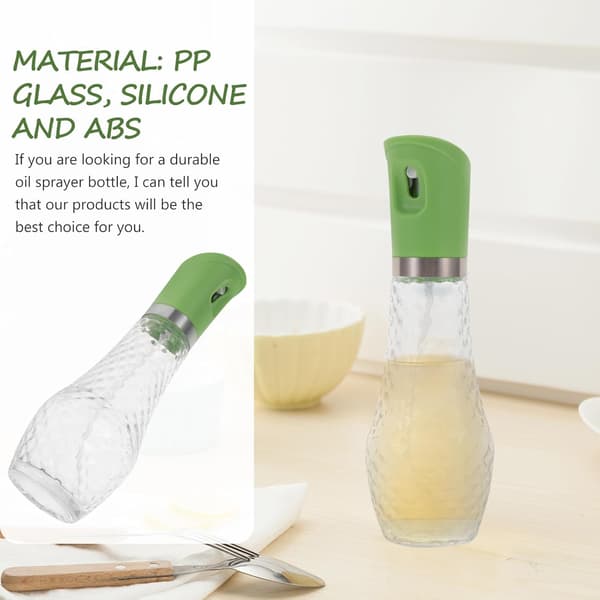 260 ml oliesprøjte oliedispenserflaske glas og PP-materiale enkelt design nem at bruge