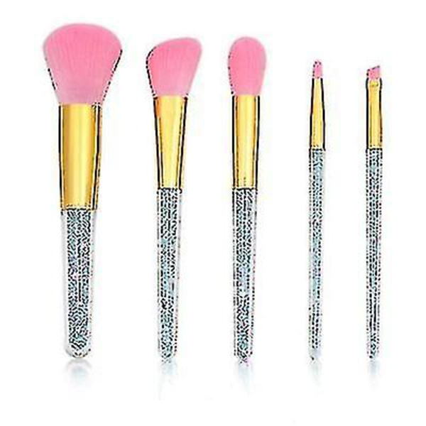 5 Transparenta Handtag Makeup Borstar