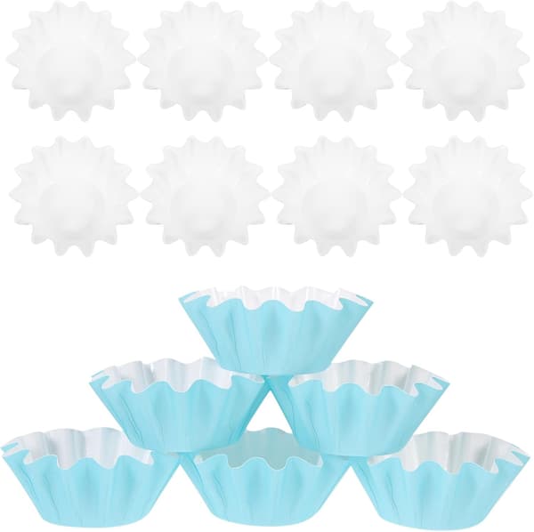 100 stk. muffinsformer, muffinsformer i papir, runde bakekopper i papir