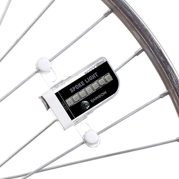 14 LED 30 Mønstre RGB Cykelhjul Eger Dobbelt Lys