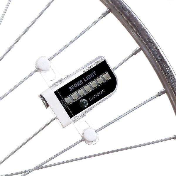 14 LED 30 Patterns RGB polkupyörän pyörän pinnan kaksipuolinen sivuvalo