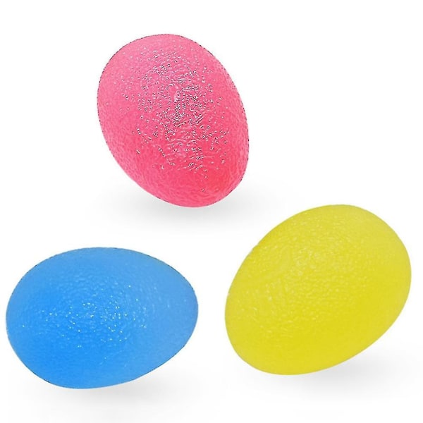3-pack Gelägg Stressboll Handövning Fingeravslappning Tryckavlastning Leksaker för Vuxna Szkyd-yuhao