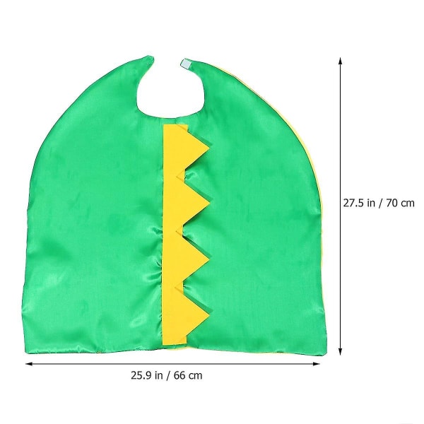 1 Set Kids Dinosaur Cape Dragon Wristband Halloween Costume Cloak With Spikes