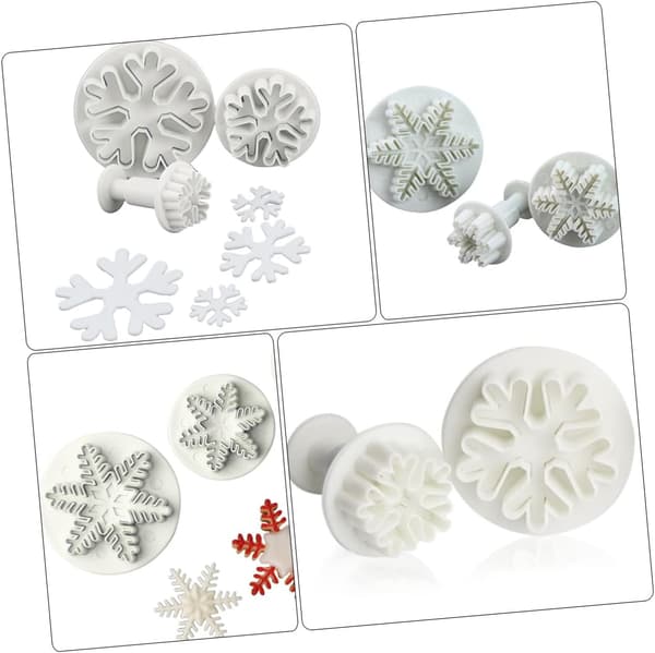 6 stk silikonkjeksform DIY kakeform julekake non-stick premium silikonmateriale