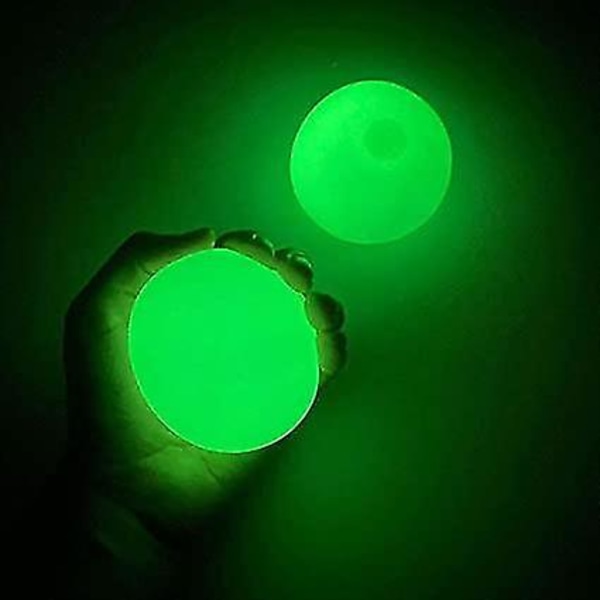 4 stk Sticky Wall Balls Glow In The Dark Luminous Target