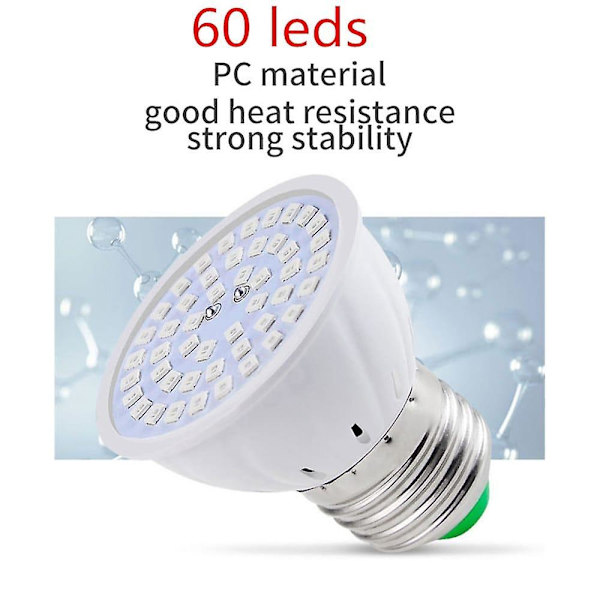 10 stk. 60 LED Phyto LED Vækstlys til Indendørs Planter