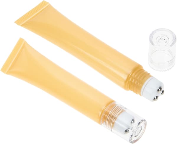 2 st 20g eterisk olja rollerflaskor och ögonkrämsdispensertuber