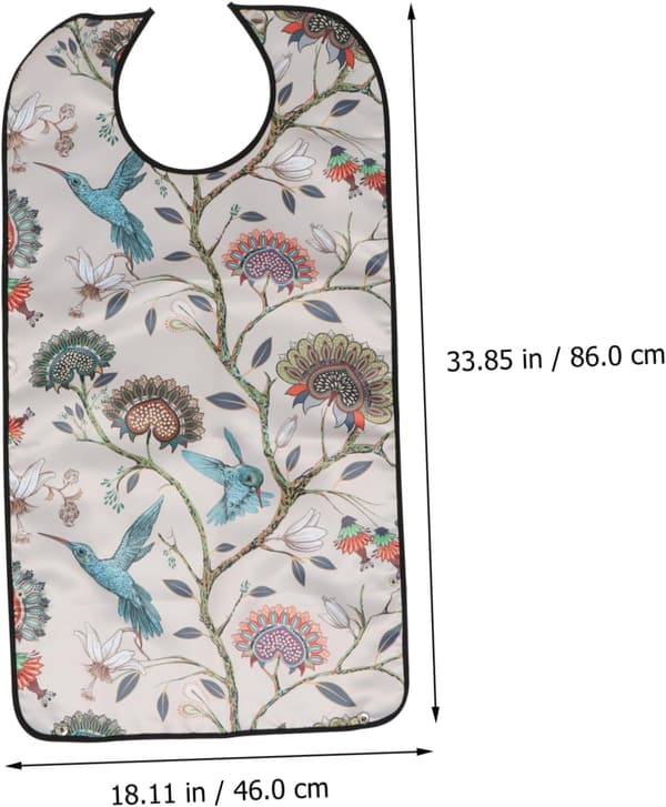 Vanntett smekke for voksne for eldre og omsorgspersoner laget av solid polyester