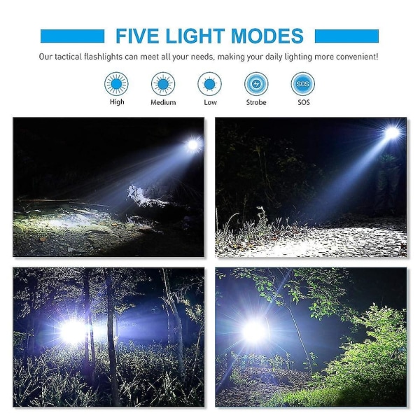Led Lommelygte Ultra Lys Torch L2/v6 Camping Vandtæt