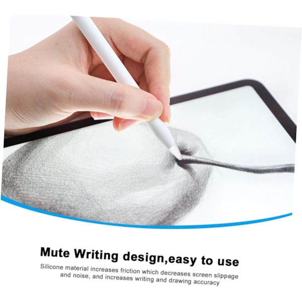 8 stk. Stylus Pen Etui Alr Skærm Stylus Cover Skærm Hvid