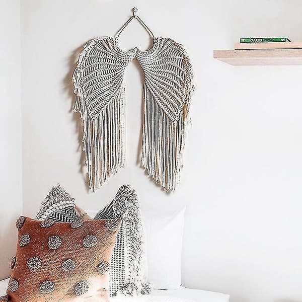 Macrame Väggbonad i Bohemisk Stil - Väggdekor för Hemmet, Sovrummet eller Studentbostaden