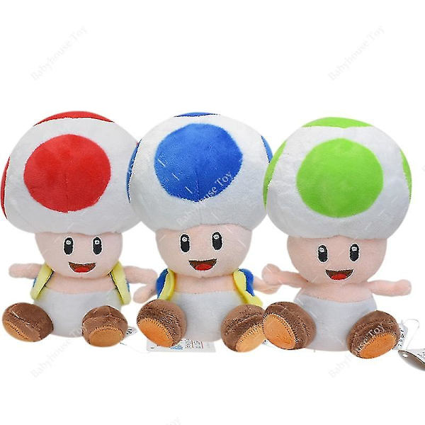 16cm Sød Klassisk Spil Rød Gul Plys Fyldte Dukker Plys Legetøj Til Toad
