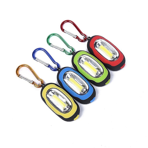 Magneettinen pieni avaimenperä mini taskulamppu Cob karabiinikoukku