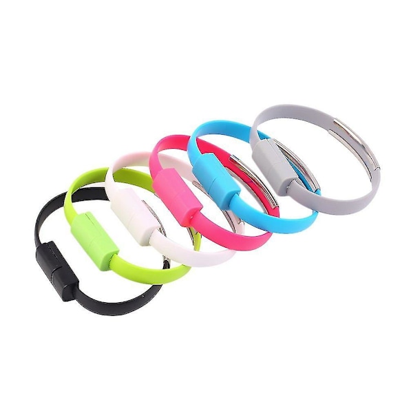 Myk håndleddsbånd Micro USB 2.0 kabel armbånd lading Android