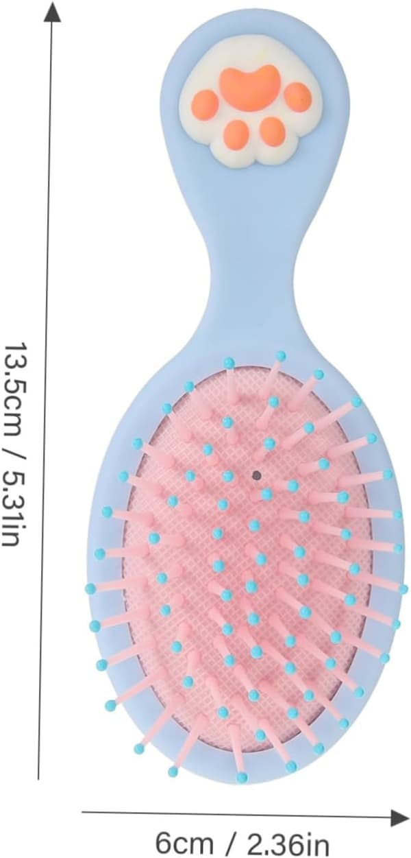 Liten våt hårbørste 2-pakning Katteklo-design ABS-materiale Søtt utseende Delikat design