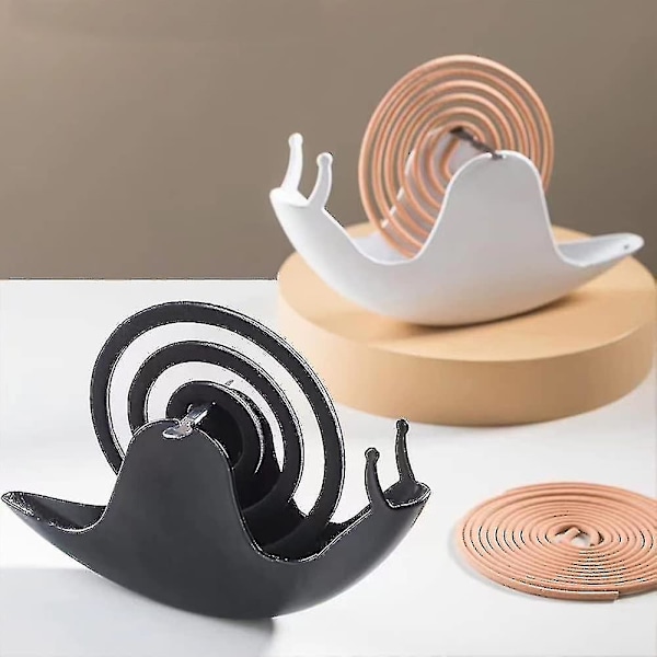 Rökelsehållare, Myggspiralhållare, Snigel Rökelsebrännare Hållare För Hem Kontor Sovrum Dekoration, Myggspiral Ornament Black
