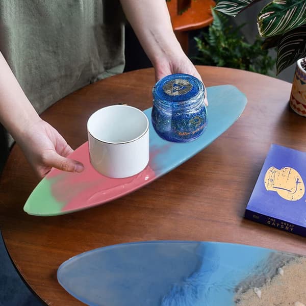 2 stk DIY silikon surfbrettform for epoksystøping, surfbrettunderlegg silikonformsett