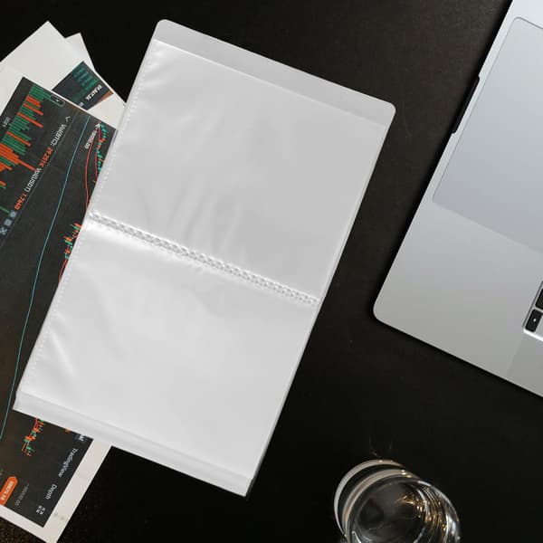 Silkscreen Stencil Förvaringsbok Vit Organizer Mapp för Målningar och Teckningar Skärm