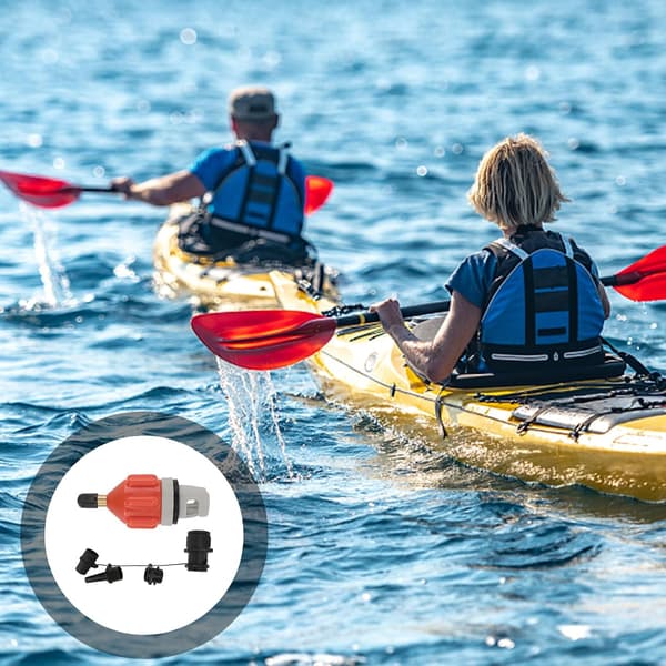 Kajakkpumpeadapter Luftadaptersett med eikeplatefeste Multifunksjonell