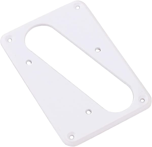 Enkeltlags metall pickupdeksel Humbuckerramme Flat base Elegant hvit erstatning