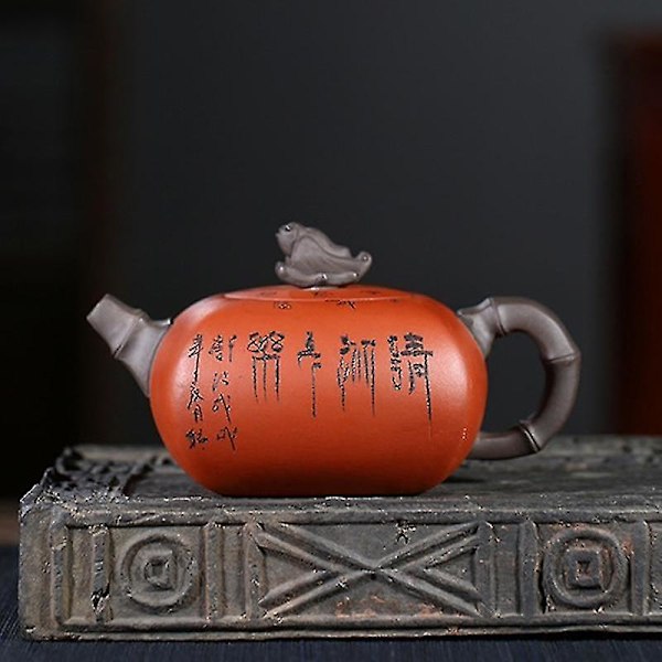 Yixing-teepannu, purppurasavimaa, käsintehty, siunauksen teekattila, lahjapakkaus