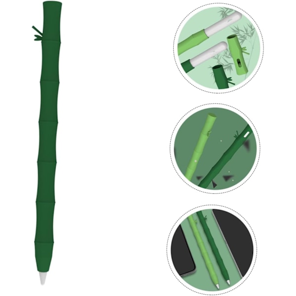 Stylus Pennholder for Blyant 1/2 Grønn Silikon Penneholder Mykt Materiale Solid Komfortabel å Holde