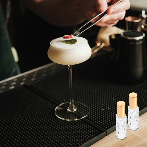 2 stk. Glas Bitters Forstøverflaske Genopfyldelig Sprayflaske 2,7 tommer Krystalglas Elegant Sofistikeret Bartender Tilbehør