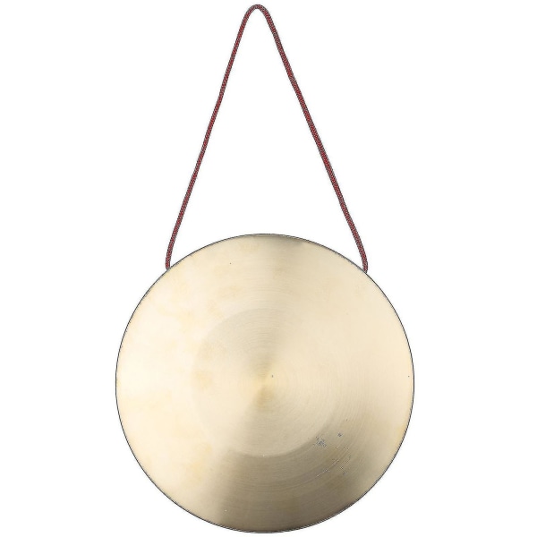 30cm Håndgong Cymbler - Messing Kobber Gong Kirke Opera Percussion Instrument Med Rundt Spillehammer (22cm)-yuhao