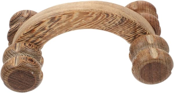Kroppsmassagerulle i trä, handhållen rullmassager