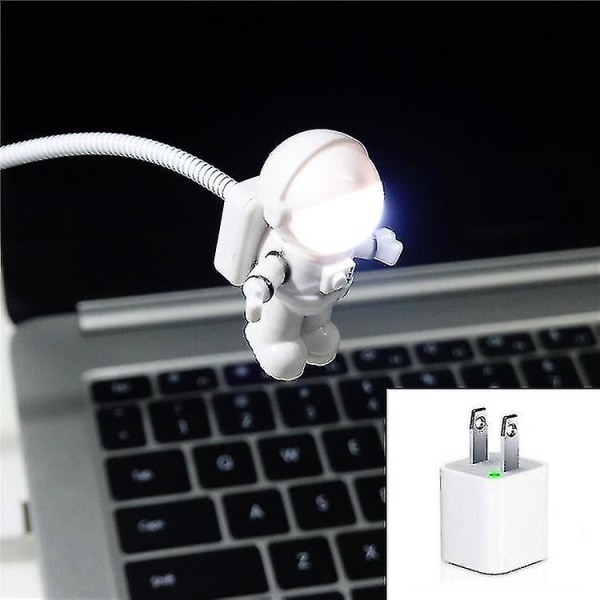USB Astronaut nattlys LED databordlampe dataskrivebord små ornamenter