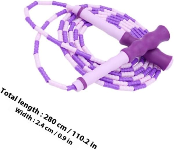 Justerbart 3-paknings hoppetau med myke segmenterte perler
