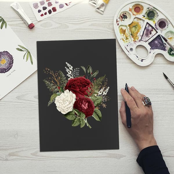 A4 Musta Kartonkipaperi 250Gsm 20 Arkkia DIY Askartelukorttipaperit