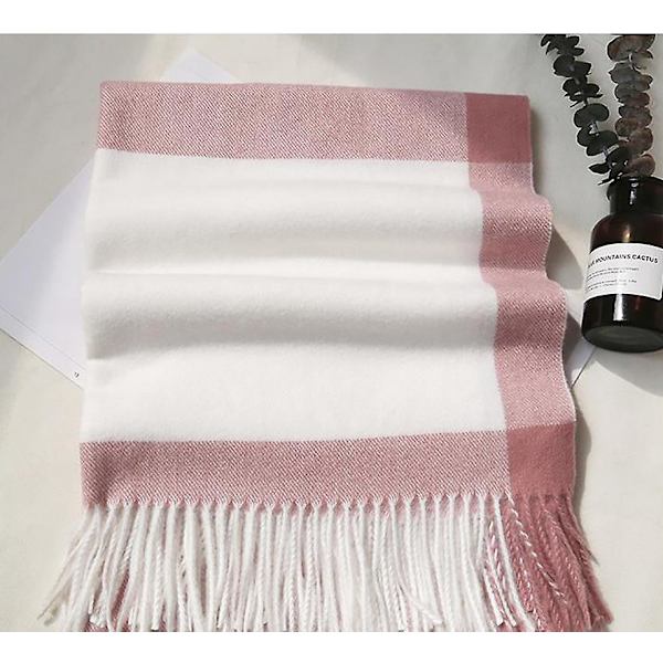 2 stk Rutete Tartan Lin Puteromsbeskytter Puteromsdeksel Pink