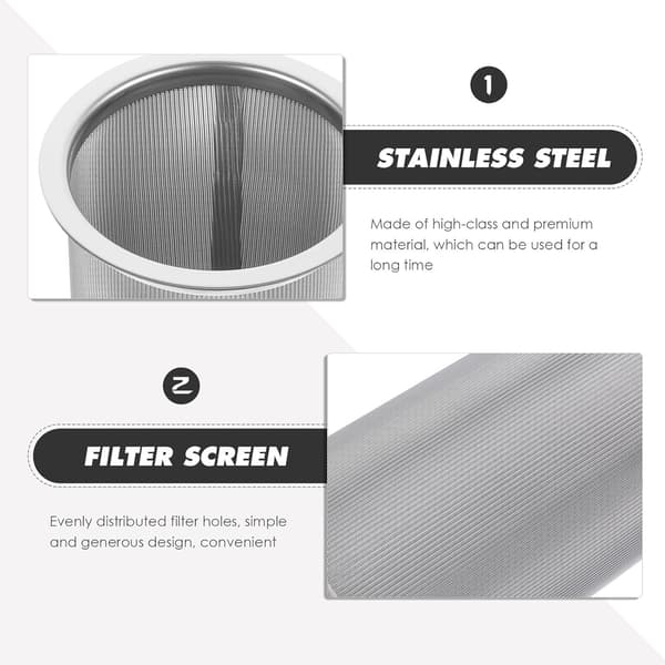 Te Filter Kaffefilter Rustfrit Stål Enkelt og Generøst Design Let at Bruge Alsidigt