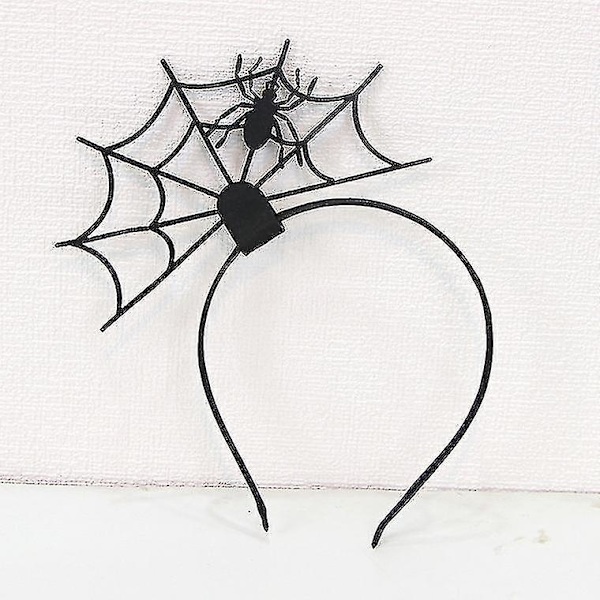 Halloween Spindelvev Spindel Spindelvev Halloween Party Hodeplagg (svart Spindel) Yi-yuhao