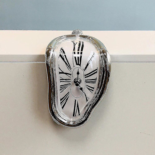 Kreativ Snedvriden Väggklocka Surrealistisk Dali Klocka Heminredning