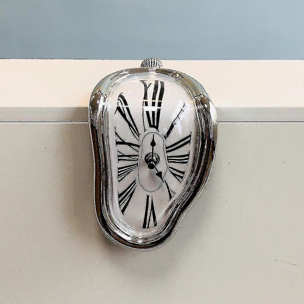 Luova vääristynyt seinäkello surrealistinen Dali-kello kodinsisustus